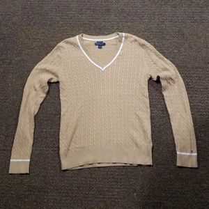 Tan check sweater